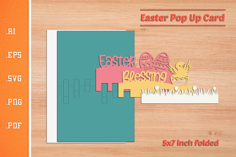 Easter Pop-up Card - Paper Cut SVG 4 SVG Slim Studio 