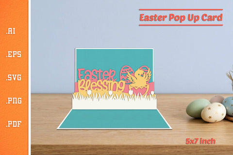 Easter Pop-up Card - Paper Cut SVG 4 SVG Slim Studio 