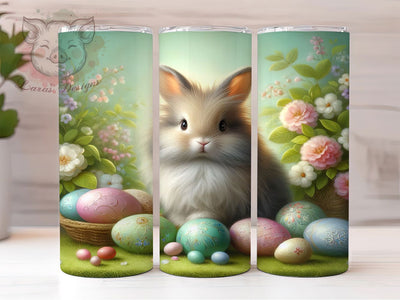 Easter Rabbit Egg Basket Tumbler, Easter Bunny Tumbler, Cute Rabbit Wrap, Stylish 20oz Wrap, Sublimation Design, Trendy Gift Idea, Inspirational Easter Tumbler Sublimation Lara' s Designs 