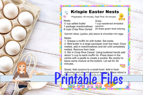 Easter Recipe Cards 3D Paper Family Creations 