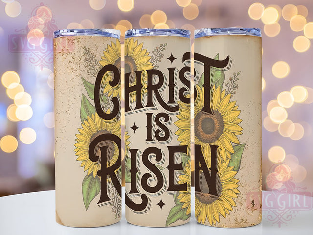 Easter Religious Faith Tumbler, Christian Faith Design, Jesus Christ Cup, Religious Easter Gift, Christ Is Risen Art, Christian Holiday Design, Easter Cross Tumbler Sublimation SvggirlplusArt 