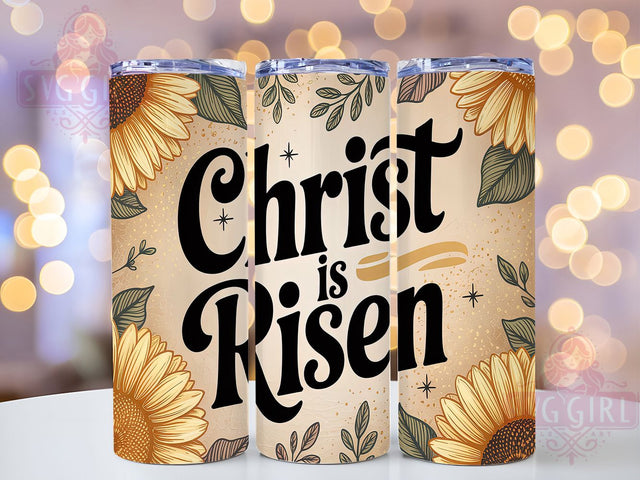 Easter Religious Faith Tumbler, Christian Faith Design, Jesus Christ Cup, Religious Easter Gift, Christ Is Risen Art, Christian Holiday Design, Easter Cross Tumbler Sublimation SvggirlplusArt 