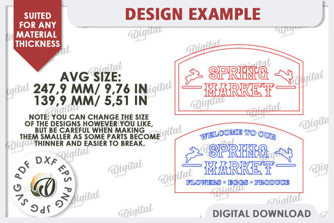 Easter Retro Sign Laser Cut. Easter Home Decor SVG SVG Evgenyia Guschina 