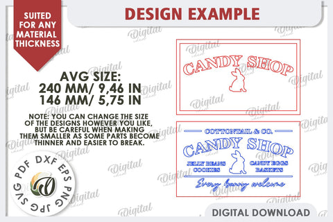 Easter Retro Sign Laser Cut. Easter Home Decor SVG SVG Evgenyia Guschina 