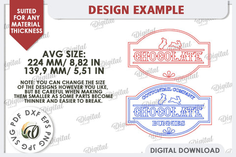 Easter Retro Signs Laser Cut Bundle. Easter Decor SVG SVG Evgenyia Guschina 