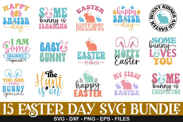 Easter Retro SVG Design Bundle SVG CraftingStudio 