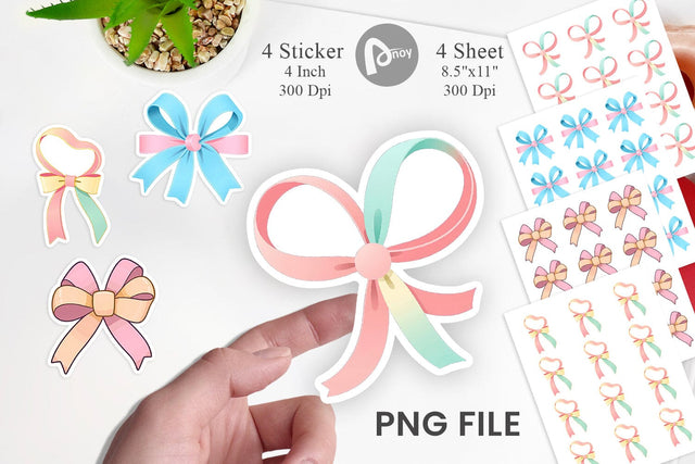 Easter Ribbon Sticker Sublimation artnoy 