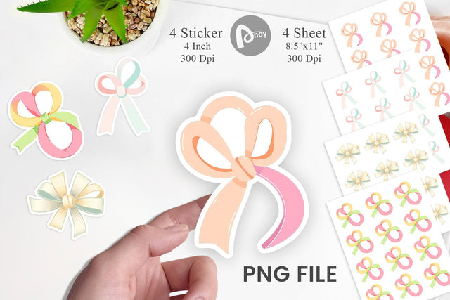 Easter Ribbon Sticker Sublimation artnoy 