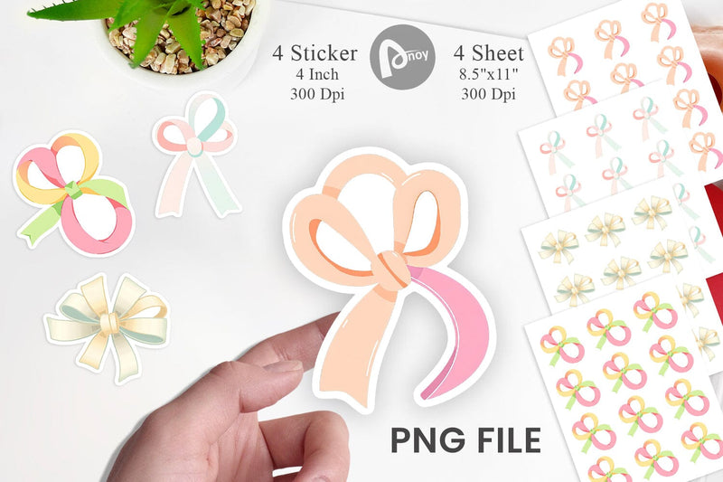 Easter Ribbon Sticker Sublimation artnoy 