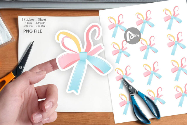 Easter Ribbon Sticker Sublimation artnoy 