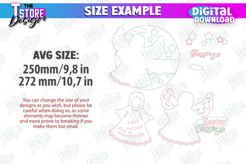 Easter Round Sign | Happy Easter | Easter Design | Home Décor | CNC File SVG The T Store Design 