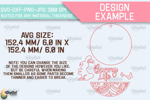 Easter Round Sign SVG Bundle. Happy Easter Sign SVG SVG Evgenyia Guschina 