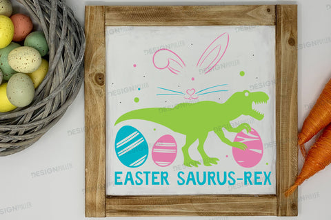 Easter saurus rex Svg Design SVG Regulrcrative 