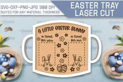 Easter Serving Tray Laser Cut. Easter Quotes SVG SVG Evgenyia Guschina 