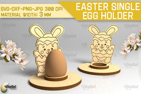 Easter Single Egg Holder Laser Cut Bundle SVG SVG Evgenyia Guschina 