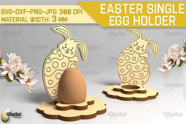 Easter Single Egg Holder Laser Cut. Easter Bunny SVG SVG Evgenyia Guschina 