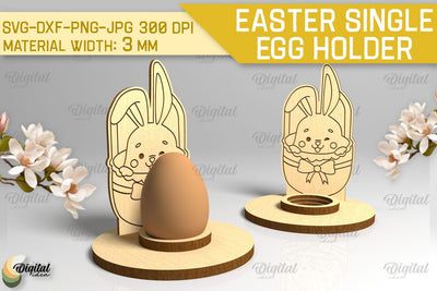 Easter Single Egg Holder Laser Cut. Easter Bunny SVG SVG Evgenyia Guschina 