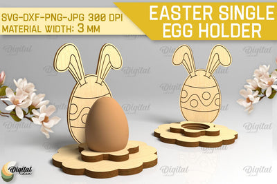 Easter Single Egg Holder Laser Cut. Easter Bunny SVG SVG Evgenyia Guschina 