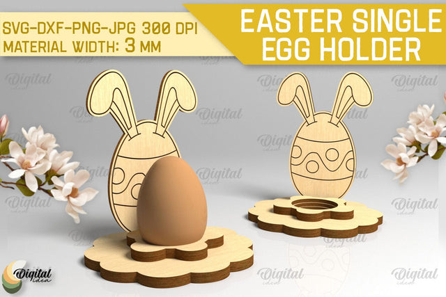 Easter Single Egg Holder Laser Cut. Easter Bunny SVG SVG Evgenyia Guschina 