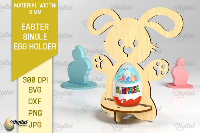 Easter Single Egg Holder Laser Cut. Easter Bunny SVG SVG Evgenyia Guschina 