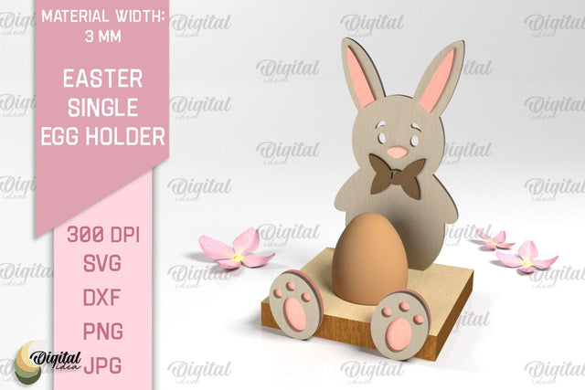 Easter Single Egg Holder Laser Cut. Easter Bunny SVG SVG Evgenyia Guschina 
