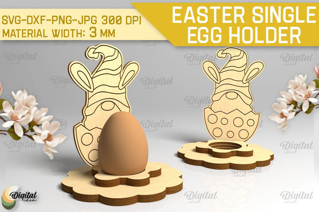 Easter Single Egg Holder Laser Cut. Easter Bunny SVG SVG Evgenyia Guschina 