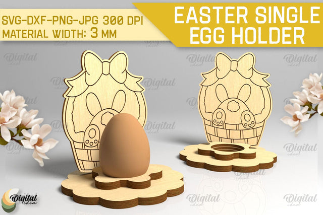 Easter Single Egg Holder Laser Cut. Easter Bunny SVG SVG Evgenyia Guschina 