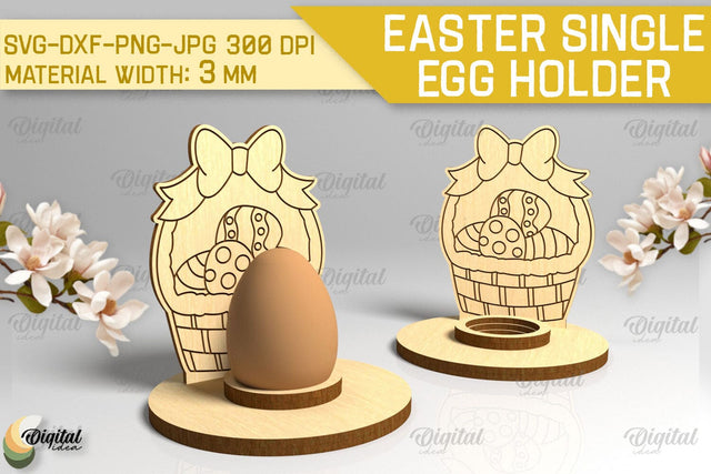 Easter Single Egg Holder Laser Cut. Easter Egg Holder SVG SVG Evgenyia Guschina 