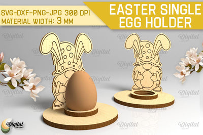 Easter Single Egg Holder SVG. Easter Egg Holder Laser Cut SVG Evgenyia Guschina 