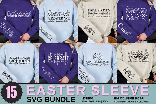 Easter Sleeve SVG Bundle SVG Designangry 