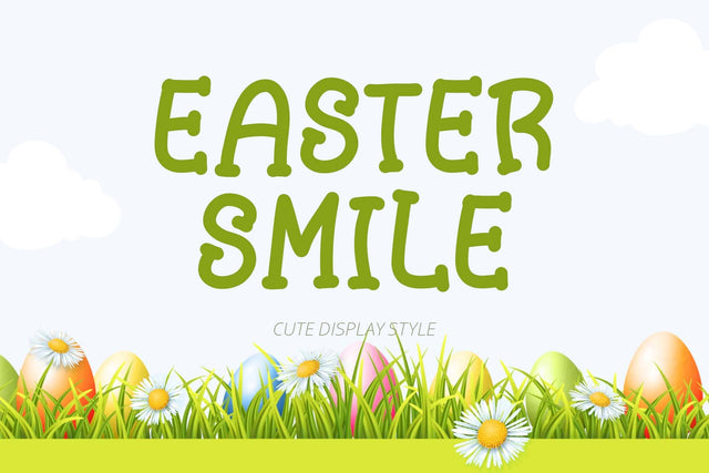 Easter Smile Font Prasetya Letter 