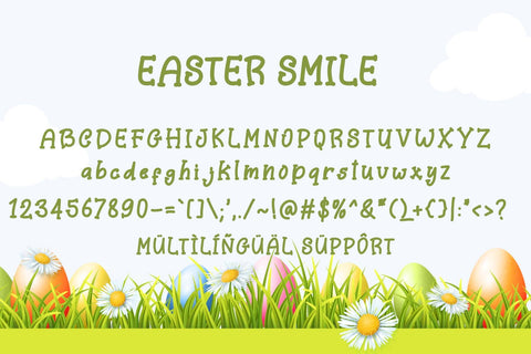 Easter Smile Font Prasetya Letter 