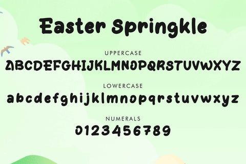Easter Sprinkle Font Prasetya Letter 