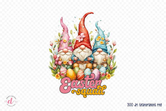 Easter Squad PNG Sublimation Transfer Sublimation CraftLabSVG 