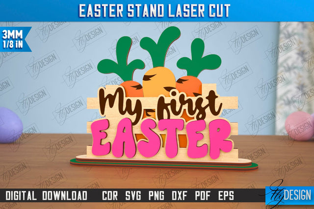 Easter Stand | Easter Bunny | Home Décor | Easter Signs | Easter Décor | CNC File SVG Fly Design 