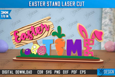 Easter Stand | Easter Bunny | Home Décor | Easter Signs | Easter Décor | CNC File SVG Fly Design 