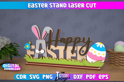 Easter Stand | Easter Bunny | Home Décor | Easter Signs | Easter Décor | CNC File SVG The T Store Design 