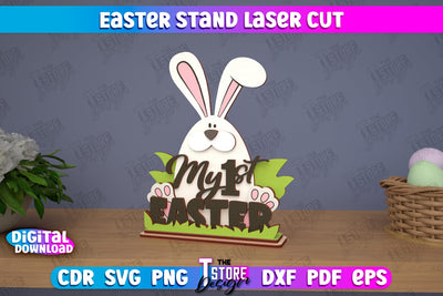 Easter Stand | Easter Bunny | Home Décor | Easter Signs | Easter Décor | CNC File SVG The T Store Design 