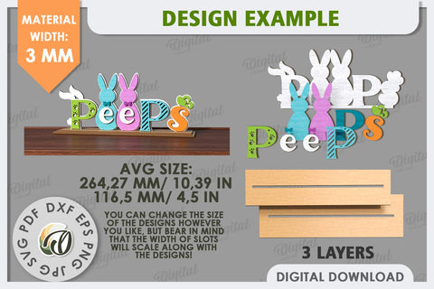 Easter Stand Laser Cut. 3D Easter Decor. Spring Decor SVG SVG Evgenyia Guschina 