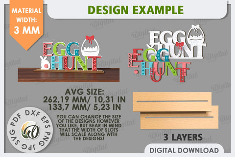 Easter Stand Laser Cut. 3D Easter Decor. Spring Decor SVG SVG Evgenyia Guschina 