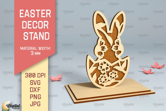 Easter Stand SVG. Easter Decor Laser Cut. Easter Bunny SVG SVG Evgenyia Guschina 