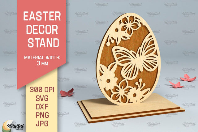 Easter Stand SVG. Easter Decor Laser Cut. Easter Egg SVG SVG Evgenyia Guschina 