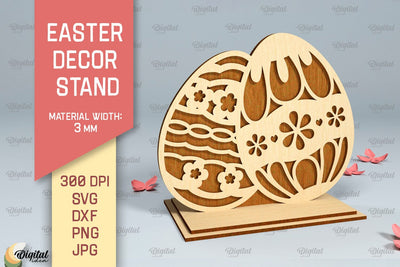 Easter Stand SVG. Easter Decor Laser Cut. Easter Egg SVG SVG Evgenyia Guschina 