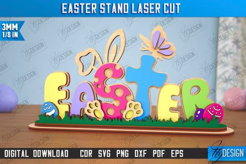 Easter Stands Bundle | Easter Bunny | Home Décor | Easter Signs | Easter Décor | CNC Files SVG Fly Design 