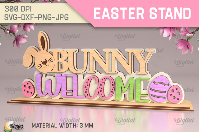 Easter Stands SVG. 3D Stands Laser Cut. Easter Bunny SVG SVG Evgenyia Guschina 