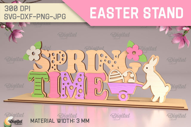 Easter Stands SVG. 3D Stands Laser Cut. Spring Time SVG SVG Evgenyia Guschina 
