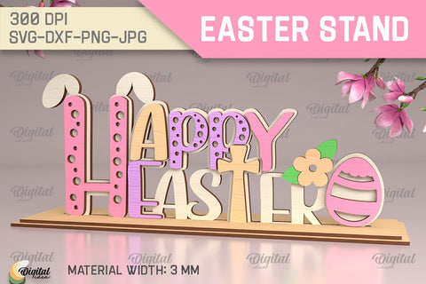 Easter Stands SVG Bundle. 3D Stands Laser Cut SVG Evgenyia Guschina 