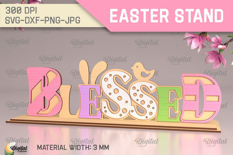 Easter Stands SVG Bundle. 3D Stands Laser Cut SVG Evgenyia Guschina 