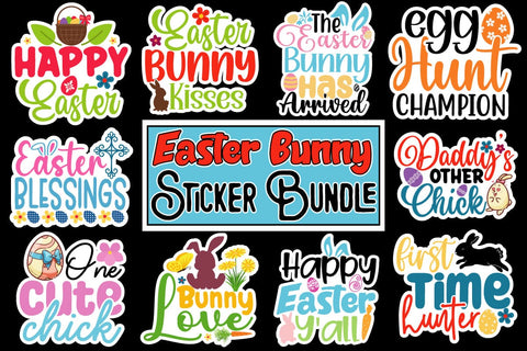 Easter Sticker BUndle, Happy EAster Day, Easter SVG Cut File, EAster T-shirt DEsign, Easter Praphic Illustration ,Easter Sublimation BUndle, Eastedr SVG Bundle Sublimation Insomnia Std 