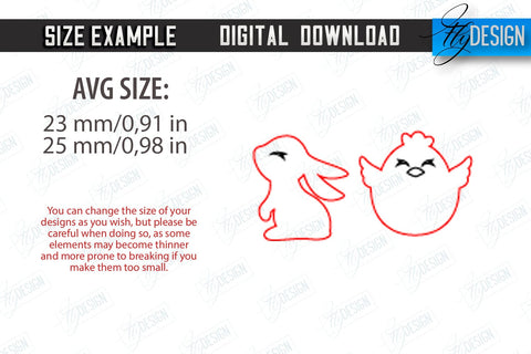 Easter Stud Earrings | Spring Design | Easter Signs | Accessories | CNC File SVG Fly Design 